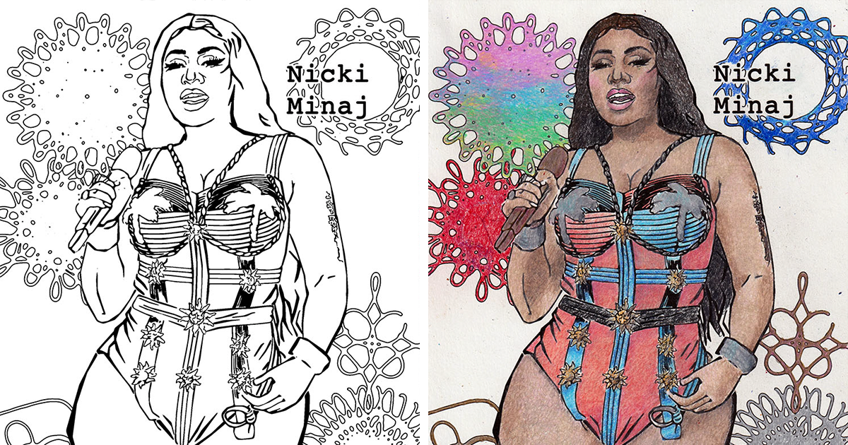 We Are Awesome: I Create Coloring Pages Of Powerful And Inspiring Women (35 Pics)