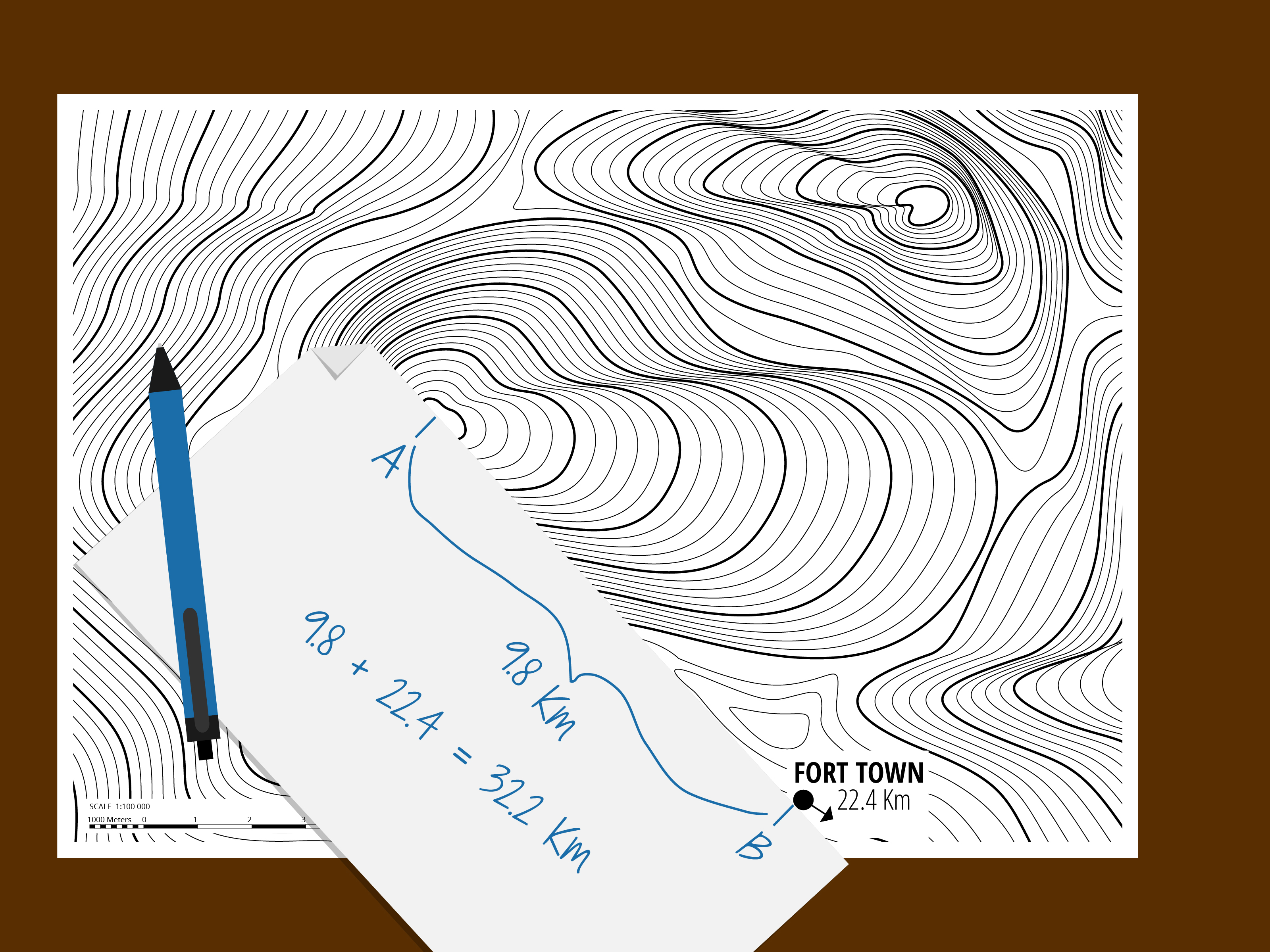 3 Ways to Measure a Straight Line Distance Using a Topo Map
