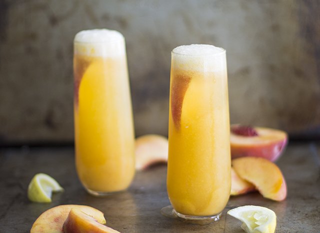 How to Make a Peach Bellini