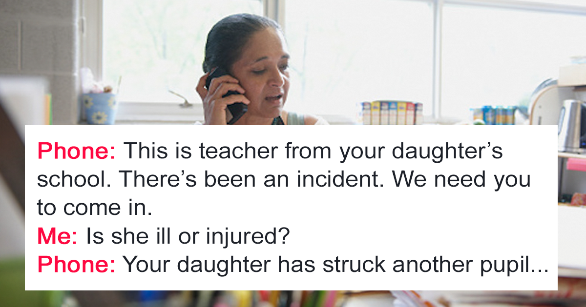 School Calls Mom After Her Daughter Hits Another Student, But Mom’s Reaction Surprises Them